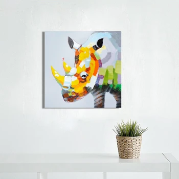 Colourful Modern Cartoon Animal Rhino Wall Picture Decorative Canvas Print Oil Painting For Children Bedroom Living Room
Colourful Modern Cartoon Animal Rhino Wall Picture Decorative Canvas Print Oil Painting For Children Bedroom Living Room