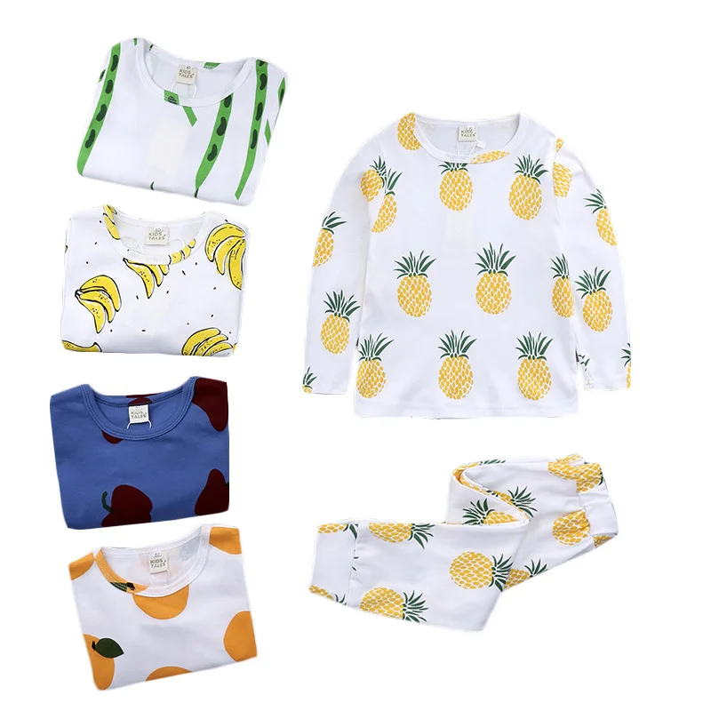 2018 Children's clothing Autumn and winter models Full printed fruits Cotton children's clothing for men and women Underwear sui
2018 Children's clothing Autumn and winter models Full printed fruits Cotton children's clothing for men and women Underwear sui