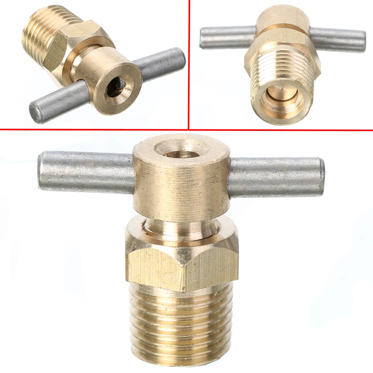 1pc 12mm Diameter Replacement Part 1/4 Inch NPT Brass Drain Valve For Air Compressor Tank
1pc 12mm Diameter Replacement Part 1/4 Inch NPT Brass Drain Valve For Air Compressor Tank
