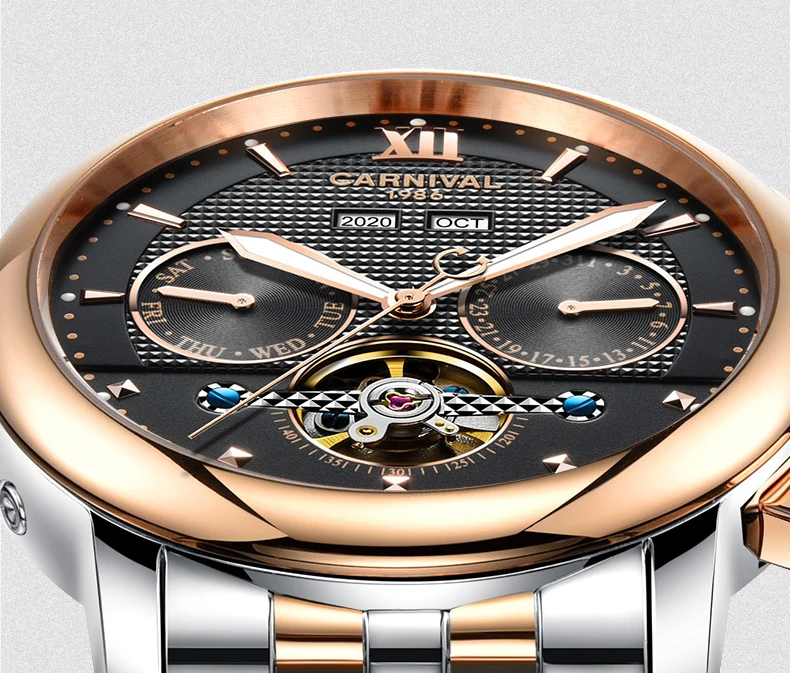 Fashion tourbillon watch men gold Stainless steel Automatic mechanical Sapphire waterproof black watch relogio masculino
Fashion tourbillon watch men gold Stainless steel Automatic mechanical Sapphire waterproof black watch relogio masculino