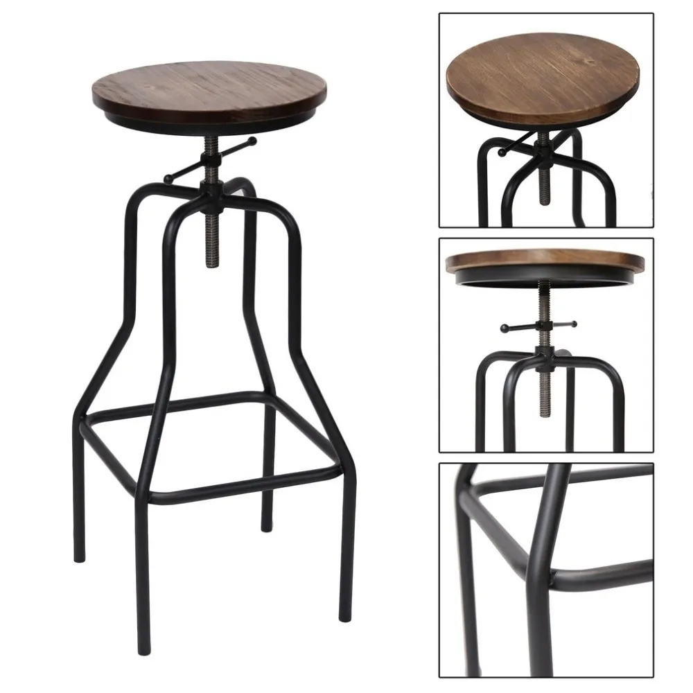 Newest Bar Stool Vintage Pub Cafe Chair Rotating Round Stool Universal Metal Chair Adjustable Height Swivel Barstool
Newest Bar Stool Vintage Pub Cafe Chair Rotating Round Stool Universal Metal Chair Adjustable Height Swivel Barstool