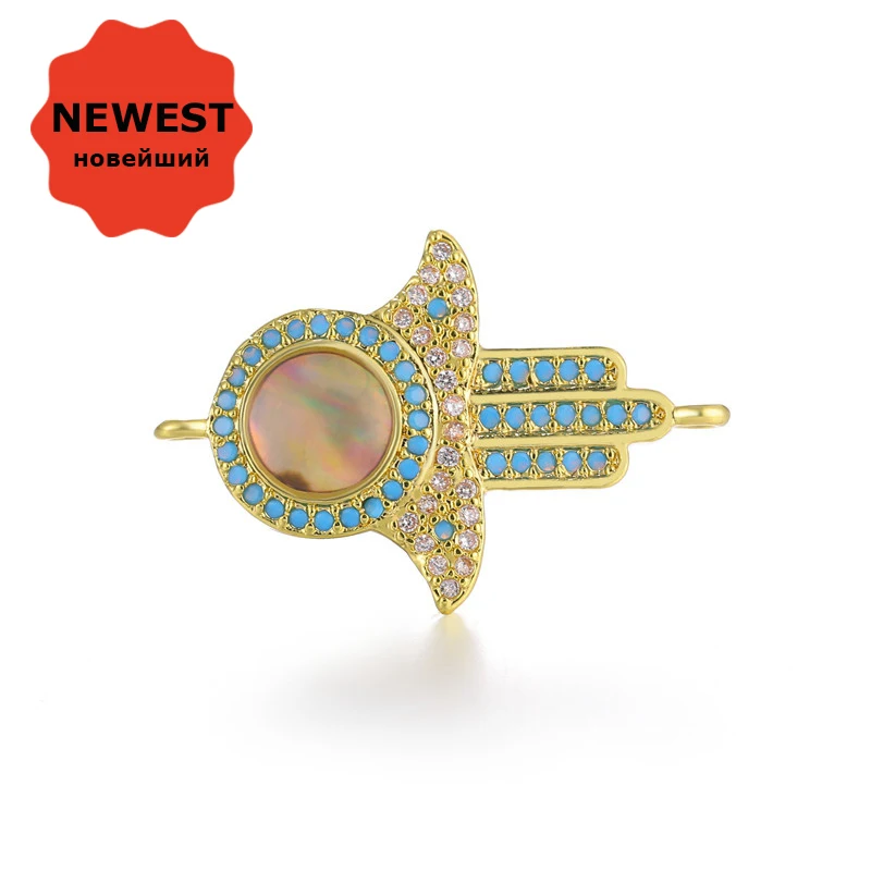 2018 NEW design Top Quality Copper Zircon Evil Eye Fatima Hand Pendants Connectors Lucky Pendant For DIY Making Bracelet Jewelry
2018 NEW design Top Quality Copper Zircon Evil Eye Fatima Hand Pendants Connectors Lucky Pendant For DIY Making Bracelet Jewelry
