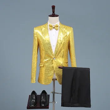 2020 sequined costumes The new men's suit individuality dance show host cultivate one's morality dress tide singer
2020 sequined costumes The new men's suit individuality dance show host cultivate one's morality dress tide singer