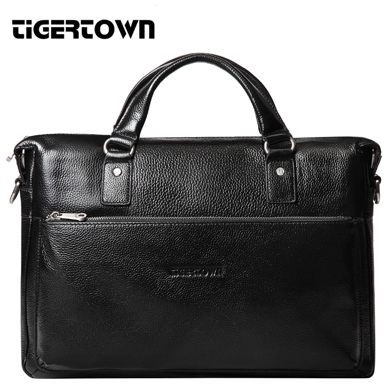 Мужская повседневная сумка TigerTown 2021 из натуральной воловьей кожи портфель на