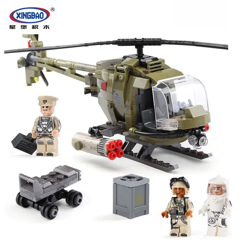 XingBao 06013 Genuine Military Series 621Pcs The Fighting Helicopter Set Children Educational Building Blocks Bricks Toys Model
XingBao 06013 Genuine Military Series 621Pcs The Fighting Helicopter Set Children Educational Building Blocks Bricks Toys Model