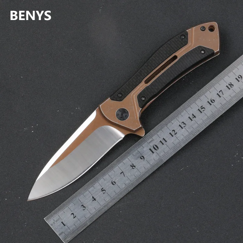 BENYS 0801 CF ball bearing Folding Knife D2 Steel + Carbon Fiber Camping Hunting Survival Kitchen Knives Outdoor EDC Tool
BENYS 0801 CF ball bearing Folding Knife D2 Steel + Carbon Fiber Camping Hunting Survival Kitchen Knives Outdoor EDC Tool