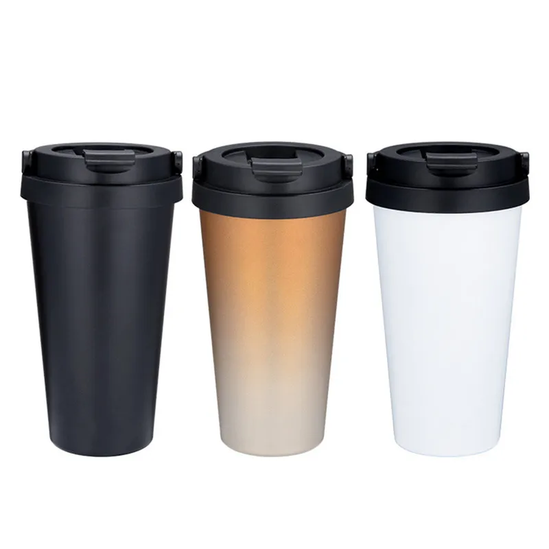 

Coffee Vacuum Cup Fashion Stainless Steel Coffee Cup Double Walled Insulated Vaccum Insulation Portable Water Bottles Hot New F9