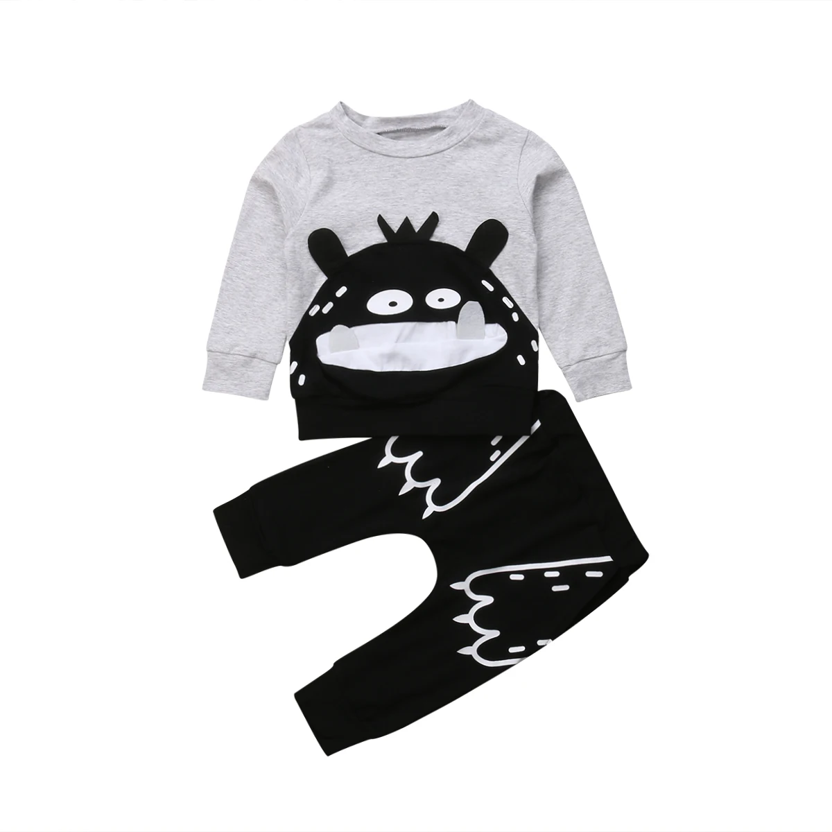 Cartoon Monster Clothes Set Toddler Baby Girl Outfit Long Sleeve Tops Sweatshirt Coat Pants 2019
Cartoon Monster Clothes Set Toddler Baby Girl Outfit Long Sleeve Tops Sweatshirt Coat Pants 2019