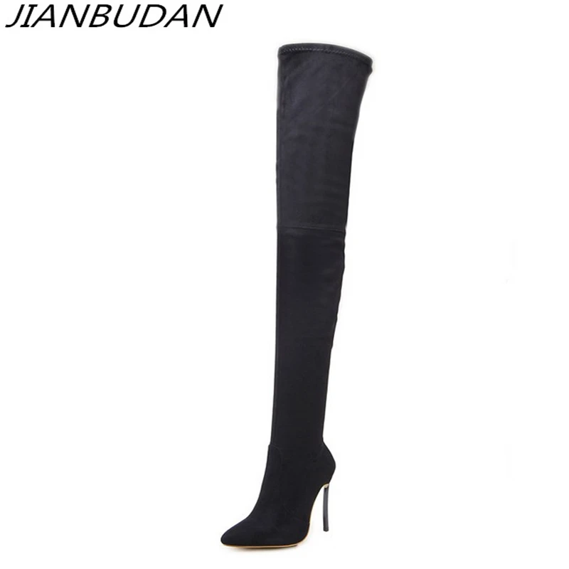 JIANBUDAN sexy Super high Thigh boots Autumn women's Comfortable stretch boots High quality Suede Over the knee boots 35-42 size
JIANBUDAN sexy Super high Thigh boots Autumn women's Comfortable stretch boots High quality Suede Over the knee boots 35-42 size