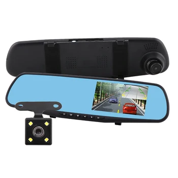 BORUiT Full HD 1080P Car DVR Camera Auto 4.3 Inch Rearview Mirror Digital Video Recorder Dual Lens Registratory Camcorder
BORUiT Full HD 1080P Car DVR Camera Auto 4.3 Inch Rearview Mirror Digital Video Recorder Dual Lens Registratory Camcorder