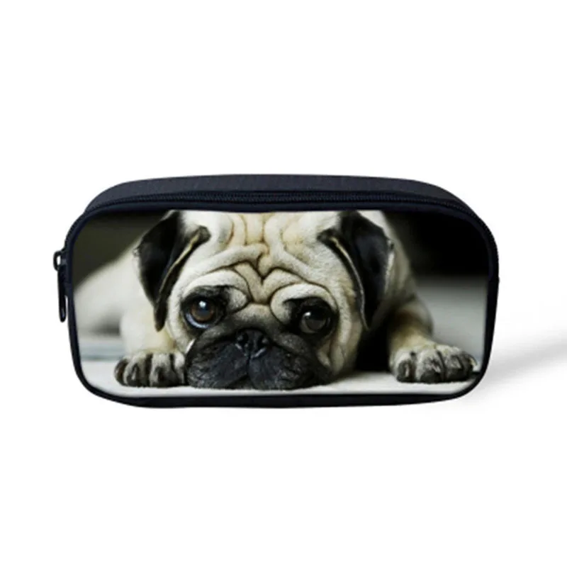 Noisydesigns Cute Animal Pug Dog Print Children Pencil Bags Casual Small Pen Pouch for Kid Girls Women Travel Makeup Cometic Bag 
Noisydesigns Cute Animal Pug Dog Print Children Pencil Bags Casual Small Pen Pouch for Kid Girls Women Travel Makeup Cometic Bag