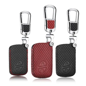 

LUCKEASY car key cover for Lexus CT 2012 2013 2014 2015 Case Remote Keys Shell leather Free shipping