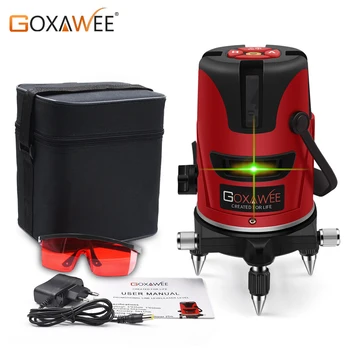 GOXAWEE Laser Level Horizon Vertical Self-leveling 5 Line 6 Points 360 Degree Adjustment Rotary Measure Construction Tools
GOXAWEE Laser Level Horizon Vertical Self-leveling 5 Line 6 Points 360 Degree Adjustment Rotary Measure Construction Tools