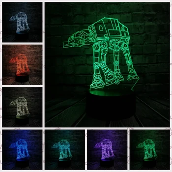 Cartoon Star Wars Walker Microfighter 3D USB LED Lamp Robot Troop Transporting dog Rebels Shuttle 7 Colors Night Light Boy Toys
Cartoon Star Wars Walker Microfighter 3D USB LED Lamp Robot Troop Transporting dog Rebels Shuttle 7 Colors Night Light Boy Toys