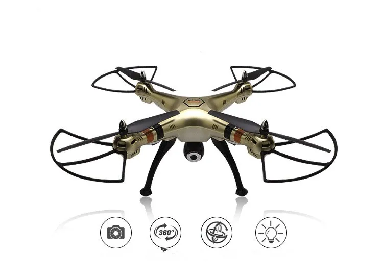 

Syma X8HC Professional Drone With 2MP HD Camera 2.4G 4CH 6Axis Altitude Hold Headless Mode RC Quadcopter RTF