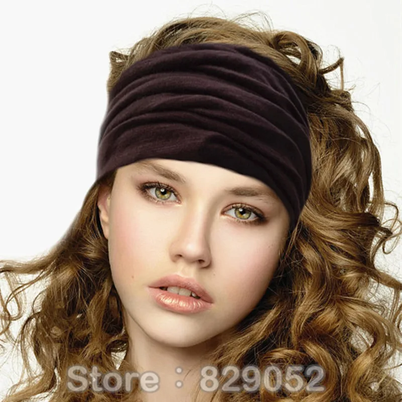 2020 Elastic Wide Headbands For Women Cotton Headband Head