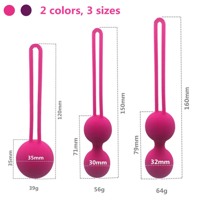Vaginal Balls Trainer Sex Toys Silicone Ben Wa Balls Vagina Tightening Kegel Exerciser Vibrator Ball Women Adult Sex Product
