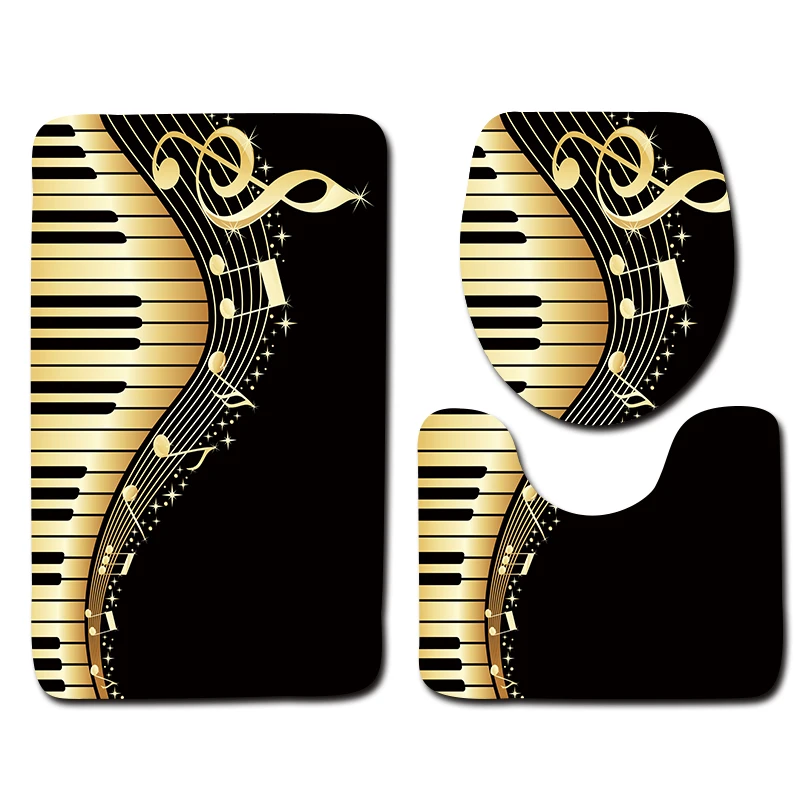 3pcs Bathroom Mat Carpets Sets Piano Music Creative Pattern Anti Slip Bathroom Toilet Mats
3pcs Bathroom Mat Carpets Sets Piano Music Creative Pattern Anti Slip Bathroom Toilet Mats