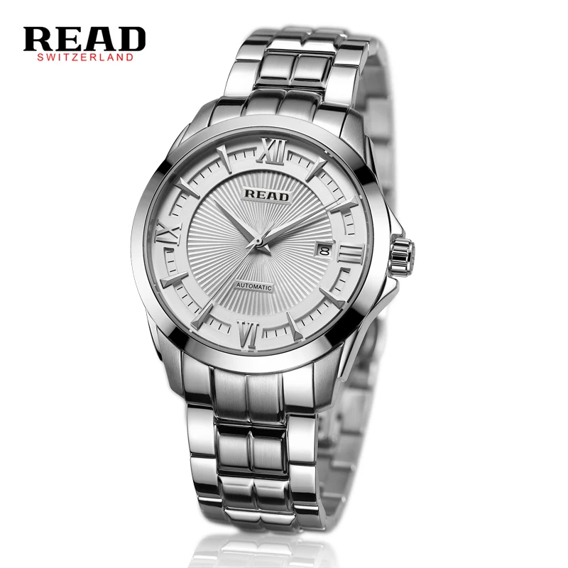 2019 Luxury READ Brand Mens Watch Automatic Watch Silver Case Calendar Male Clock Silver Mechanical Watch Relogio Masculino
2019 Luxury READ Brand Mens Watch Automatic Watch Silver Case Calendar Male Clock Silver Mechanical Watch Relogio Masculino