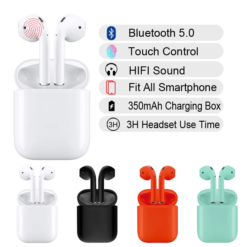 i12 TWS Touch Control Bluetooth 5.0 Earphone Wireless Headphones Headset 1:1 Mini Earbuds PK i10 i11 i9s TWS For All Smart Phone
i12 TWS Touch Control Bluetooth 5.0 Earphone Wireless Headphones Headset 1:1 Mini Earbuds PK i10 i11 i9s TWS For All Smart Phone