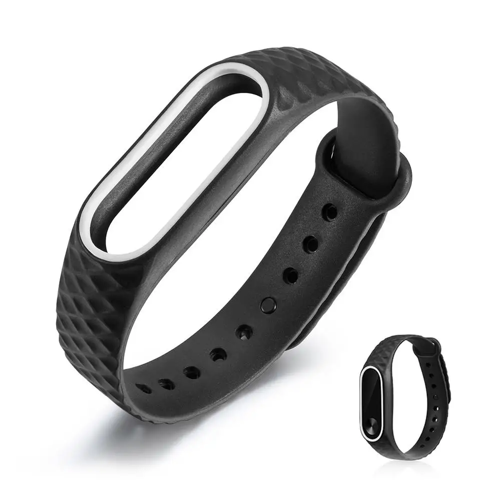 Bicolor Silicone Wrist Band Strap For Xiaomi Mi Band 2 Smart Bracelet Replacement Strap With Diamond Patterns On The Surface
Bicolor Silicone Wrist Band Strap For Xiaomi Mi Band 2 Smart Bracelet Replacement Strap With Diamond Patterns On The Surface