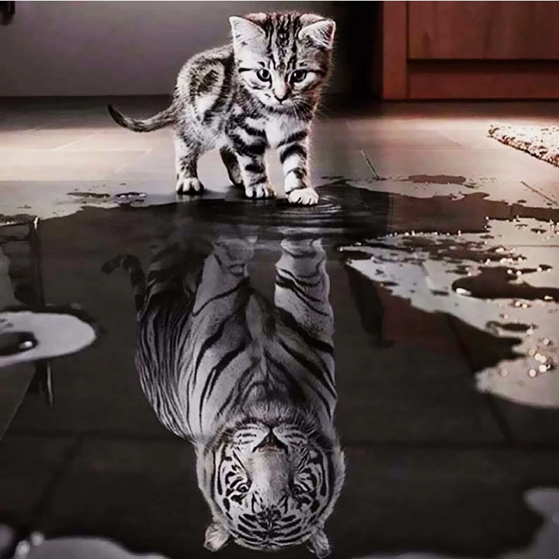 Daimond Painting Cats To Tiger 3D Diamond Painting Round Rhinestones Full Diamant Painting Embroidery Animals
Daimond Painting Cats To Tiger 3D Diamond Painting Round Rhinestones Full Diamant Painting Embroidery Animals