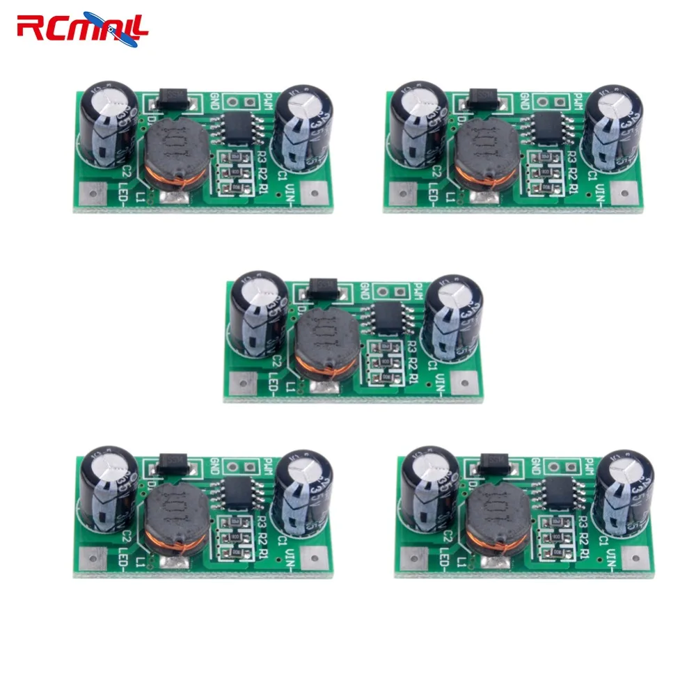 RCmall 3W 5-35V LED Driver 700mA PWM Dimming DC to DC DC-DC Step-down Constant Current Module FZ2611*5
RCmall 3W 5-35V LED Driver 700mA PWM Dimming DC to DC DC-DC Step-down Constant Current Module FZ2611*5
