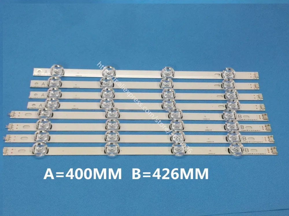 Free shipping 100% NEW 8 PCS(4*A,4*B) LED strips for LG INNOTEK DRT 3.0 42"-A/B Type 6916L 1709B 1710B 1957E 1956E 6916L-1956A
Free shipping 100% NEW 8 PCS(4*A,4*B) LED strips for LG INNOTEK DRT 3.0 42"-A/B Type 6916L 1709B 1710B 1957E 1956E 6916L-1956A