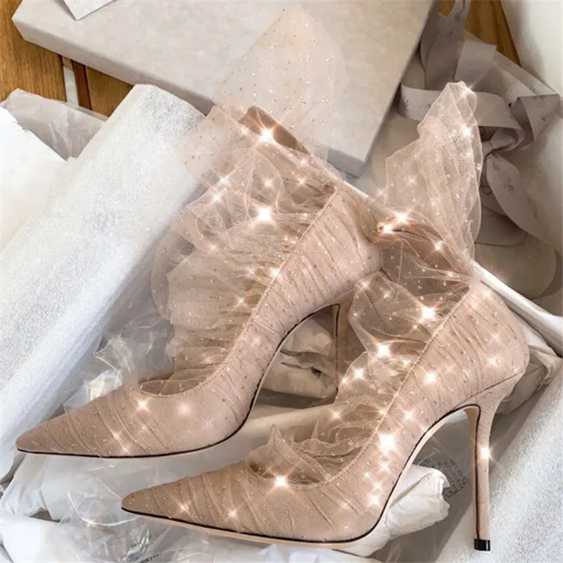 Thin High Heel Elegant Mesh shoes Women Lace Solid Poited Toe Sandals Tide Cozy Sweet Chaussures Femme Novelty Zapatillas Mujer
Thin High Heel Elegant Mesh shoes Women Lace Solid Poited Toe Sandals Tide Cozy Sweet Chaussures Femme Novelty Zapatillas Mujer