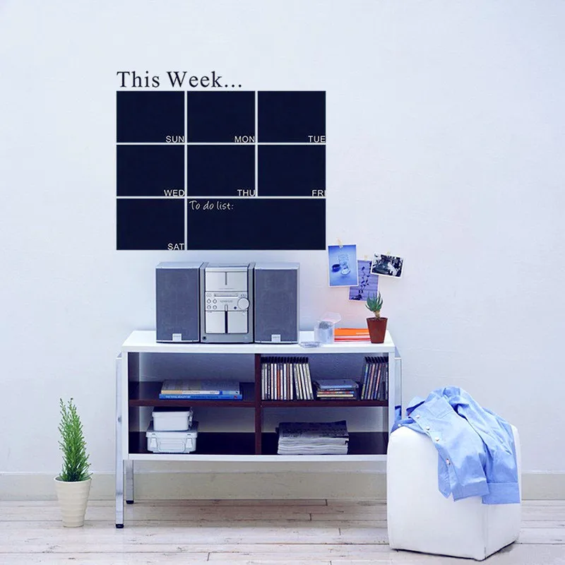 Weekly Planner Chalkboard Wall Decal for Office Room - Week Calendar - High Quality Chalkboard Sticker Home Decor Wall Art Mural
Weekly Planner Chalkboard Wall Decal for Office Room - Week Calendar - High Quality Chalkboard Sticker Home Decor Wall Art Mural