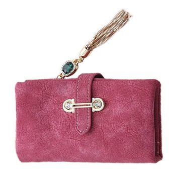 2017 New Fashion Women Wallets Drawstring Nubuck Leather Zipper Wallet Women's Short Design Purse Retro Tassels Clutch
2017 New Fashion Women Wallets Drawstring Nubuck Leather Zipper Wallet Women's Short Design Purse Retro Tassels Clutch
