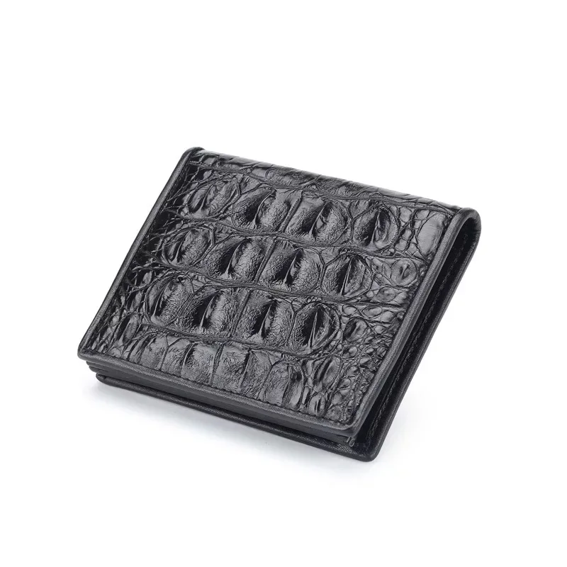Vertical Designer Genuine Crocodile Leather Men Short Bifold Wallet Exotic Real Alligator Skin Man Card Purse Male Small Clutch
Vertical Designer Genuine Crocodile Leather Men Short Bifold Wallet Exotic Real Alligator Skin Man Card Purse Male Small Clutch