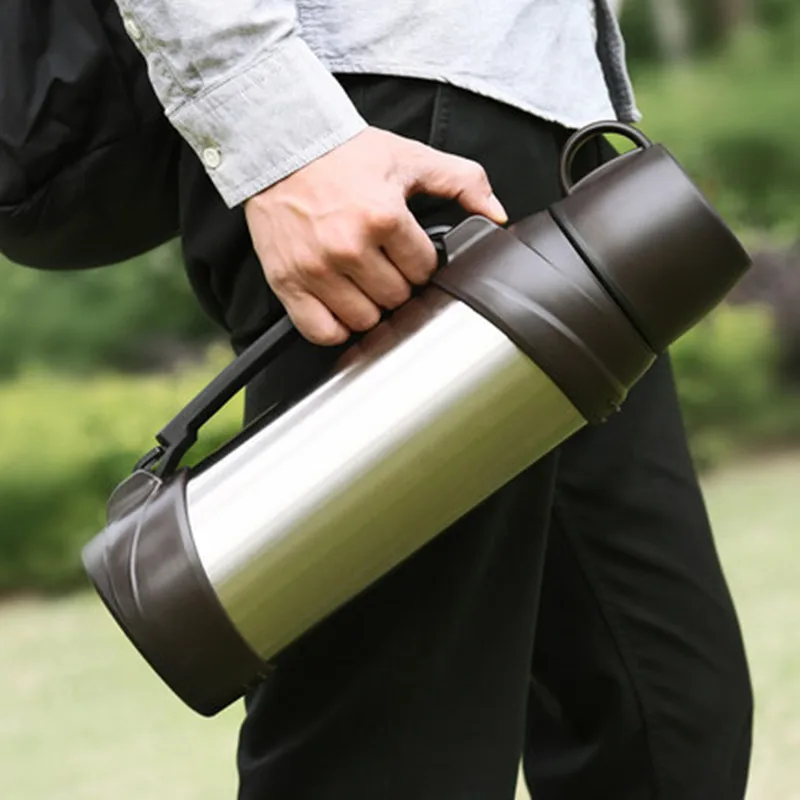 2500ml Stainless Steel insulated Large Tea Mugs Thermos Bottle Thermo cup Travel Thermal vaccum water bottle Thermal Car Kettle
2500ml Stainless Steel insulated Large Tea Mugs Thermos Bottle Thermo cup Travel Thermal vaccum water bottle Thermal Car Kettle