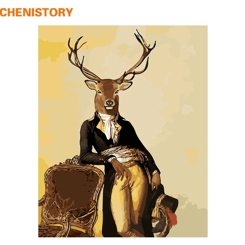 CHENISTORY Gentleman Mr Deer DIY Painting By Numbers Handpainted Animals Paint By Numbers Kits Home Wall Art Picture Christmas
CHENISTORY Gentleman Mr Deer DIY Painting By Numbers Handpainted Animals Paint By Numbers Kits Home Wall Art Picture Christmas