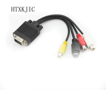 Useful VGA Male to S-Video 3 RCA Female Video Cable AV TV Adapter Converter for PC Computer Laptop
Useful VGA Male to S-Video 3 RCA Female Video Cable AV TV Adapter Converter for PC Computer Laptop