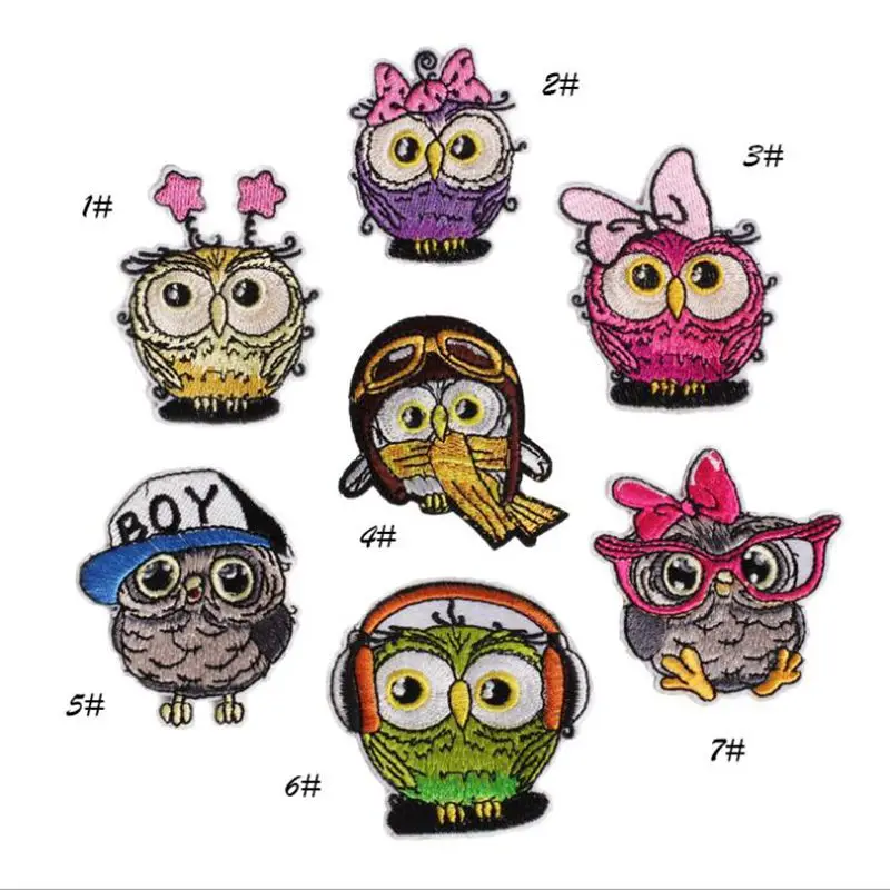 10pcs/lot Embroidered Cartoon Owl Patch Iron On Sew On Animal Appliques DIY Garments Accessories for Jeans Backpack Garments
10pcs/lot Embroidered Cartoon Owl Patch Iron On Sew On Animal Appliques DIY Garments Accessories for Jeans Backpack Garments
