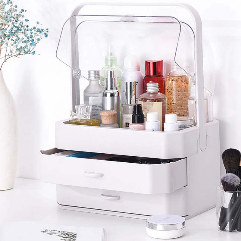 Portable Waterproof Make Up Cosmetic Box Dust Cover Box Organizer Drawers Plastic Cosmetic Storage Box Jewelry Container Indoo
Portable Waterproof Make Up Cosmetic Box Dust Cover Box Organizer Drawers Plastic Cosmetic Storage Box Jewelry Container Indoo