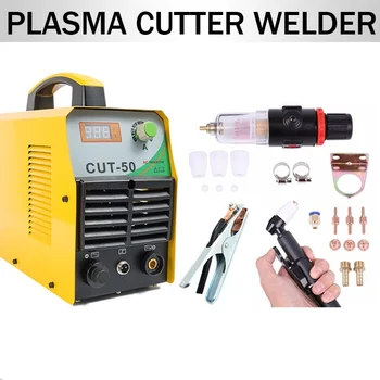 CUT50 Plasma Cutter Digital 50Amp Cutting Machine 220V Dual Voltage with Free Consumables
CUT50 Plasma Cutter Digital 50Amp Cutting Machine 220V Dual Voltage with Free Consumables