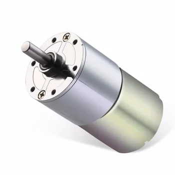 

DC 12V 50RPM 100RPMGear Motor High Torque Electric Micro Speed Reduction Geared Motor Centric Output Shaft 37mm Diameter Gearbox