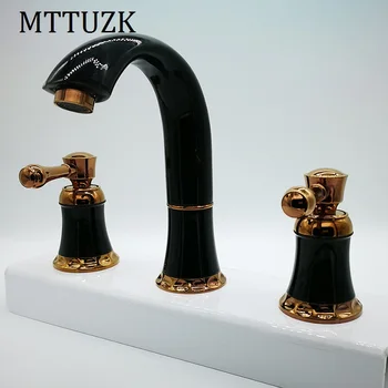 MTTUZK Free Shipping 3PCS/ Set bathrooms Ceramics Brass Faucet Double Knobs 3 Hole Deck Mounted Sink Faucet Hot Cold Mixer tap
MTTUZK Free Shipping 3PCS/ Set bathrooms Ceramics Brass Faucet Double Knobs 3 Hole Deck Mounted Sink Faucet Hot Cold Mixer tap