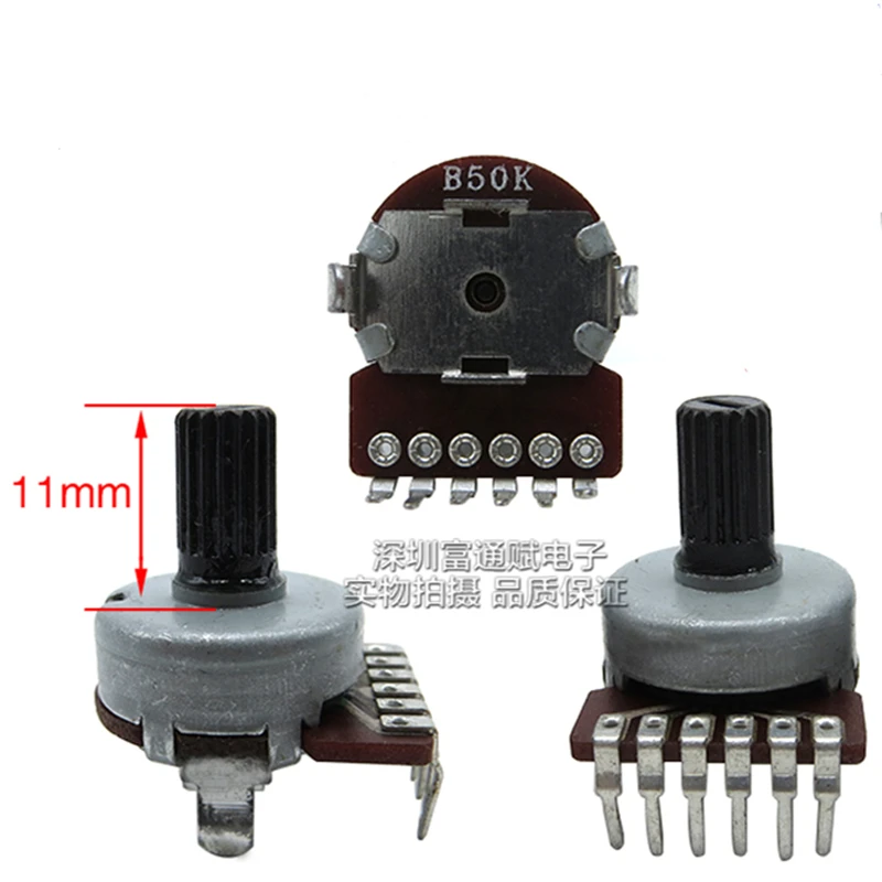 Tuning Potentiometer Type 16 Potentiometer Double 50K Handle Length 11MM Flower Shaft Volume Potentiometer
Tuning Potentiometer Type 16 Potentiometer Double 50K Handle Length 11MM Flower Shaft Volume Potentiometer