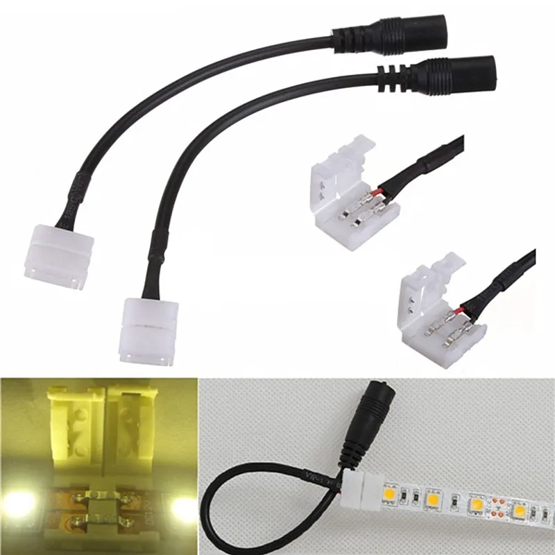 5/10 pcs 10mm 8mm 2pin Female Barrel DC Adapter Power LED Strip Connector Cable For SMD 5050 5630 3528 led Strip free Soldering 5/10 pcs 10mm 8mm 2pin Female Barrel DC Adapter Power LED Strip Connector Cable For SMD 5050 5630 3528 led Strip free Soldering