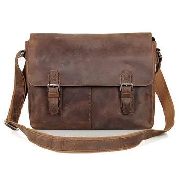 Nesitu High Quality Vintage Brown Thick Durable Geunine Leather Men Messenger Bags Crazy Horse Leather Male Shoulder Bag M6002L
Nesitu High Quality Vintage Brown Thick Durable Geunine Leather Men Messenger Bags Crazy Horse Leather Male Shoulder Bag M6002L