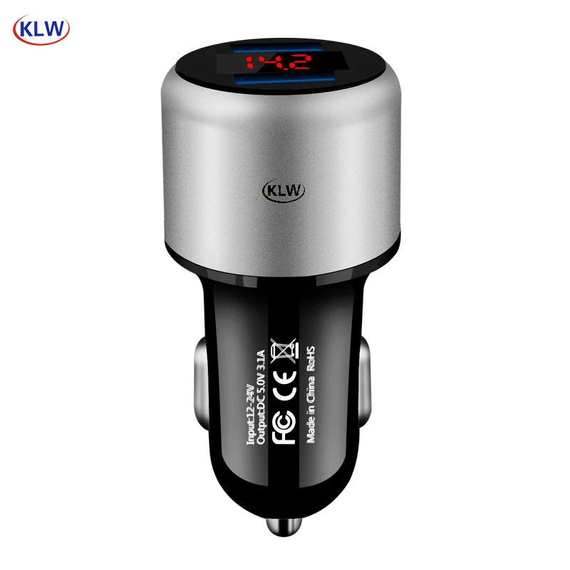 Universal Dual USB Car Charger 5V 3.1A Mini Charger Fast Charging With LED display for iPhone Xiaomi Samsung Mobile Smart phone
Universal Dual USB Car Charger 5V 3.1A Mini Charger Fast Charging With LED display for iPhone Xiaomi Samsung Mobile Smart phone