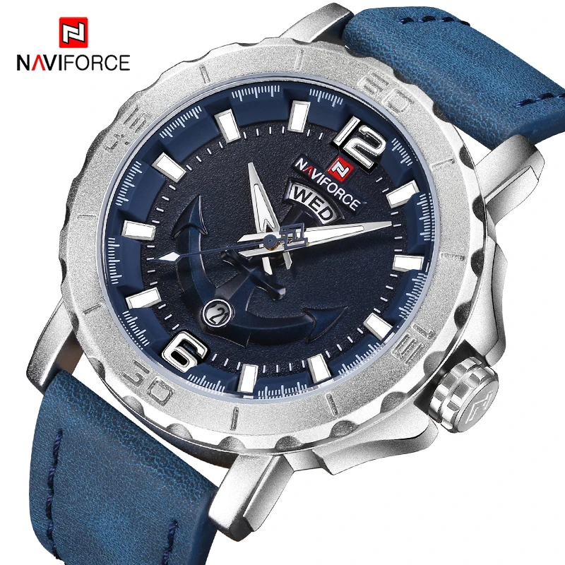 NAVIFORCE Men Watches Fashion Waterproof Analog Date Clock Mens Quartz Sport Watch Men Army Military Wrist Watch 2019 Relogio
NAVIFORCE Men Watches Fashion Waterproof Analog Date Clock Mens Quartz Sport Watch Men Army Military Wrist Watch 2019 Relogio