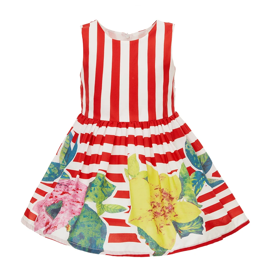 Pettigirl Summer Dresses for Little Girls Princess Red Striped Sleeveless Flower Print Children Toddler Baby Frocks Kids Clothes
Pettigirl Summer Dresses for Little Girls Princess Red Striped Sleeveless Flower Print Children Toddler Baby Frocks Kids Clothes
