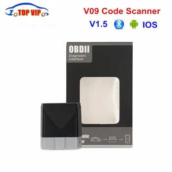 New V09 ELM327 V1.5 OBD2 Diagnostic Scanner V09 Bluetooth ELM 327 1.5 Auto Code Reader Support OBDII OBD II Protocols Car
New V09 ELM327 V1.5 OBD2 Diagnostic Scanner V09 Bluetooth ELM 327 1.5 Auto Code Reader Support OBDII OBD II Protocols Car