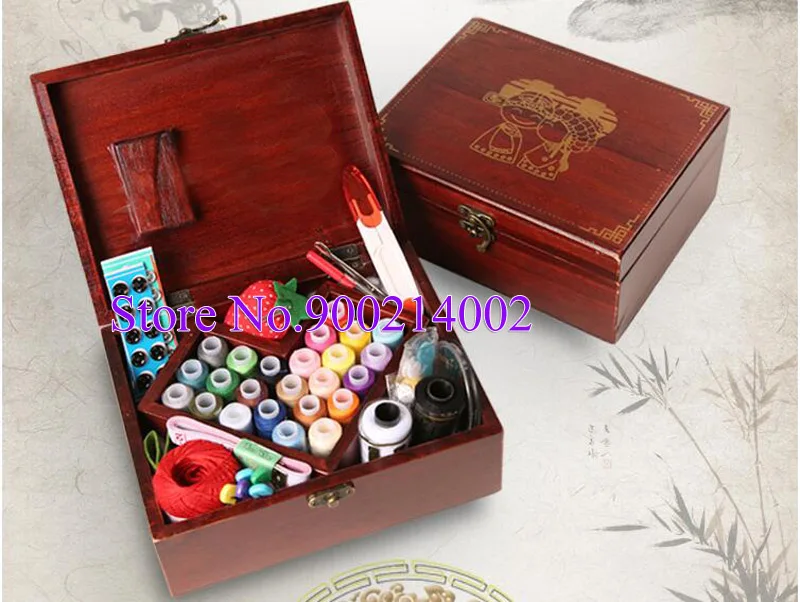 Multifunctional Wood Box Sewing Kit Wedding Party Gift Needle Tape Scissor Threads Sewing Tool Box For Home Sewing Storage Box
Multifunctional Wood Box Sewing Kit Wedding Party Gift Needle Tape Scissor Threads Sewing Tool Box For Home Sewing Storage Box