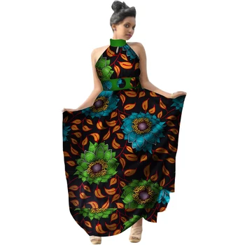 Summer 2018 Africa Print Wax Women Dress Halter Long Dress Plus Size African Clothes Bazin Riche Dress for Lady WY2953
Summer 2018 Africa Print Wax Women Dress Halter Long Dress Plus Size African Clothes Bazin Riche Dress for Lady WY2953