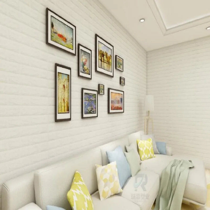 Home self-adhesive wallpaper 3D foam three-dimensional waterproof,impact insulation,sound absorption background colour wall
Home self-adhesive wallpaper 3D foam three-dimensional waterproof,impact insulation,sound absorption background colour wall